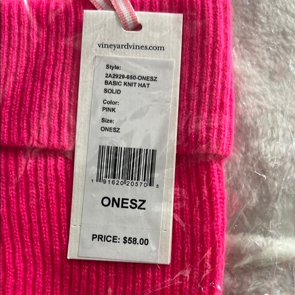 Vineyard Vines Pink or Purple Cashmere Knit Hat - Picture 4 of 7